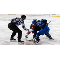 Wichita Thunder forward Jake Wahlin prepares for a faceoff