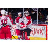 Allen Americans celebrate win