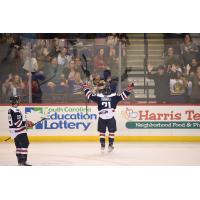 South Carolina Stingrays' Carter Turnbull celebrates win