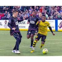 Niko Karidis and Wil Nyamsi of the St. Louis Ambush and Ian Bennett of the Milwaukee Wave