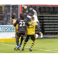 St. Louis Ambush' Marcel Berry And Milwaukee Wave's Andrew Wiedabach In Action