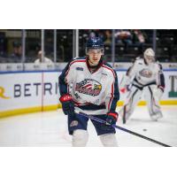 Defenceman Cam Gauvreau with the Saginaw Spirit