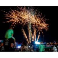 Fireworks over PeoplesBank Park, home of the York Revolution