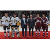 Peterborough Petes and Sarnia Sting World Junior Participants