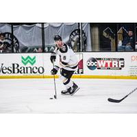 Kyle McKenzie skating with the Wheeling Nailers