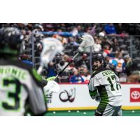 Saskatchewan Rush's Robert Church in action