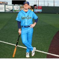 Everett AquaSox right fielder Trent Tingelstad in the team's new jersey