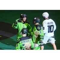 Saskatchewan Rush celebrate win