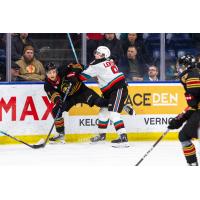 Kelowna Rockets' Grady Lenton in action