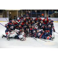 Saginaw Spirit celebrate win