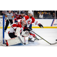 Cincinnati Cyclones goaltender Mark Sinclair vs. the Kalamazoo Wings