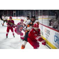 Chad Butcher of the Allen Americans vs. the Fort Wayne Komets