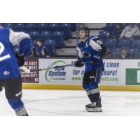 Saint John Seals' Charlie DesRoches on the ice