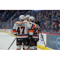 Lehigh Valley Phantoms' Adam Johnson celebrates win