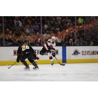 Cleveland Monsters' Robbie Payne on the ice