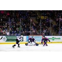 Vancouver Giants' Ty Thorpe on the ice