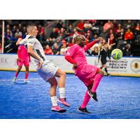 Leo Gibson of the Kansas City Comets controls the ball against the Florida Tropics