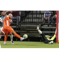 Florida Tropics forward Rafa Araujo scores against the St. Louis Ambush