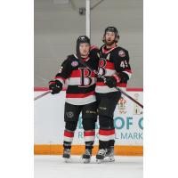 Belleville Senators' Angus Crookshank and Scott Sabourin