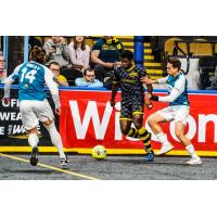 St. Louis Ambush's William Eskay and Zachary Druhe versus Milwaukee Wave's Qudus Lawal