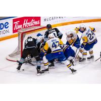 Saskatoon Blades battle the Winnipeg ICE