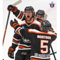 Danbury Hat Tricks celebrate a goal