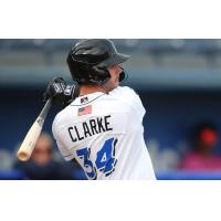 Biloxi Shuckers' Wes Clarke at bat