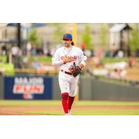 Louisville Bats in Louisville Redbirds jerseys