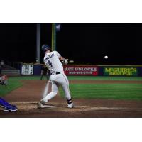 Pensacola Blue Wahoos' Troy Johnston at bat