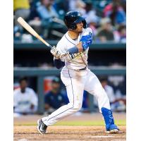 Columbia Fireflies' Omar Hernandez at bat