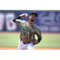 Biloxi Shuckers' Carlos Rodriguez in action