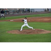 Tri-City Dust Devils' Jose Salvador on the mound