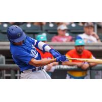 Tulsa Drillers' Diego Cartaya at bat