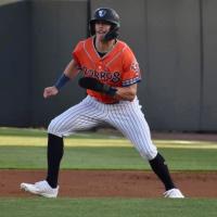 Somerset Patriots' Brandon Lockridge in action