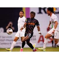 Las Vegas Lights FC's Tabort Etaka Preston in action