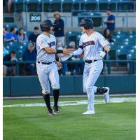 Somerset Patriots' Austin Wells and TJ Rumfield