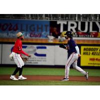 Pensacola Blue Wahoos and Mississippi Braves on game night