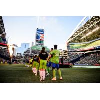 Sounders FC enters the pitch