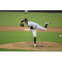 Fayetteville Woodpeckers' Manuel Urias on the mound