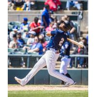 Somerset Patriots' Jeisson Rosario at bat