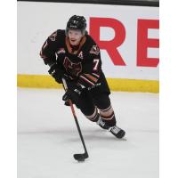 Defenceman Keegan Slaney with the Calgary Hitmen