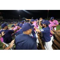 Pensacola Blue Wahoos celebrate win