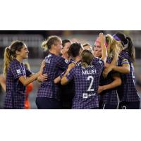 Racing Louisville FC celebrates a goal