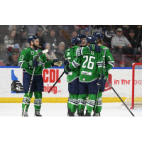 Florida Everblades exchange congratulations