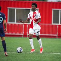 Matai Akinmboni with Loudoun United