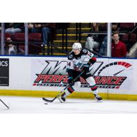 Kelowna Rockets' Kalder Varga in action