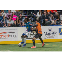 St. Louis Ambush forward Axel Chakounte vs. the Harrisburg Heat